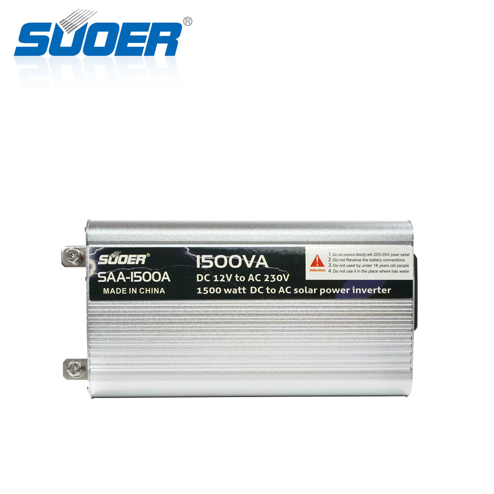 SAA-1500A Modified Sine Wave Inverter for Home Use Suoer DC to AC 1500 Watt 12v to 220v Single 1500W Solar Power Inverter DC 5V 1A 0.8