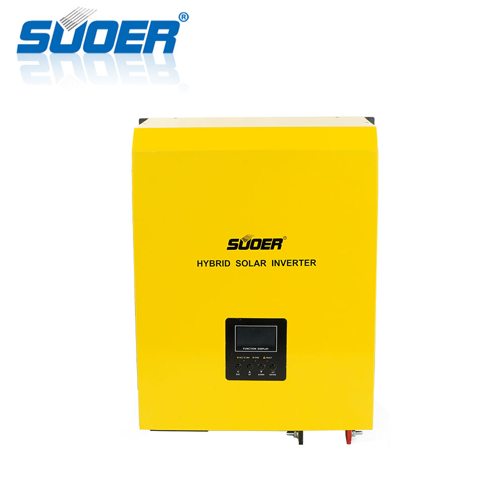 อินเวอร์เตอร์ไฮบริดความถี่ต่ำ Suoer PL-5kva 5000VA 48V อินเวอร์เตอร์ไฟฟ้าคลื่นไซน์บริสุทธิ์พร้อมตัวควบคุมการชาร์จ MPPT