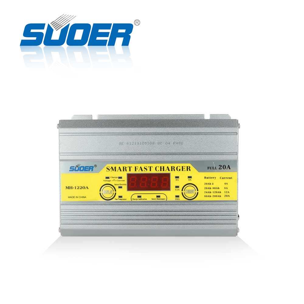 MH-1220A Suoer Reverse connecting protection 12V 20A Solar Auto digital Battery Charger With LCD Display