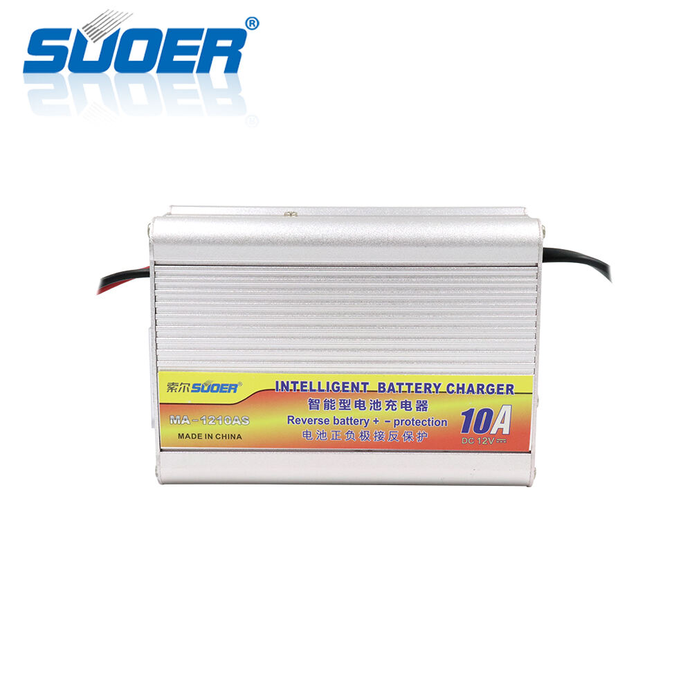 MA-1210AS Suoer 12V 10A Intelligent Lead Acid Charging Auto Solar Car Battery Charger