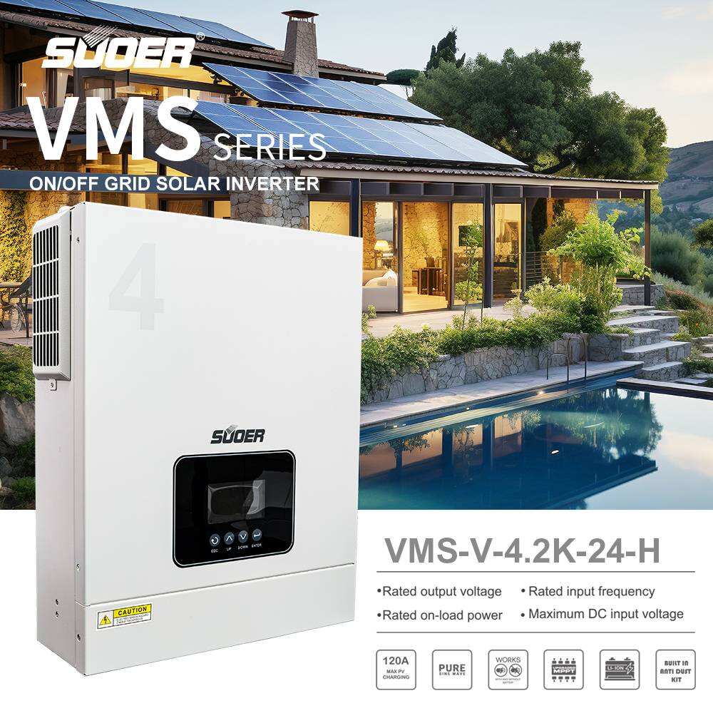 VMS-V-4.2k-24-H Suoer 新しいMPPT純正弦波インバーター 24V VMS-V-4.2k-24-H Suoer 新しいMPPT純正弦波インバーター 24V