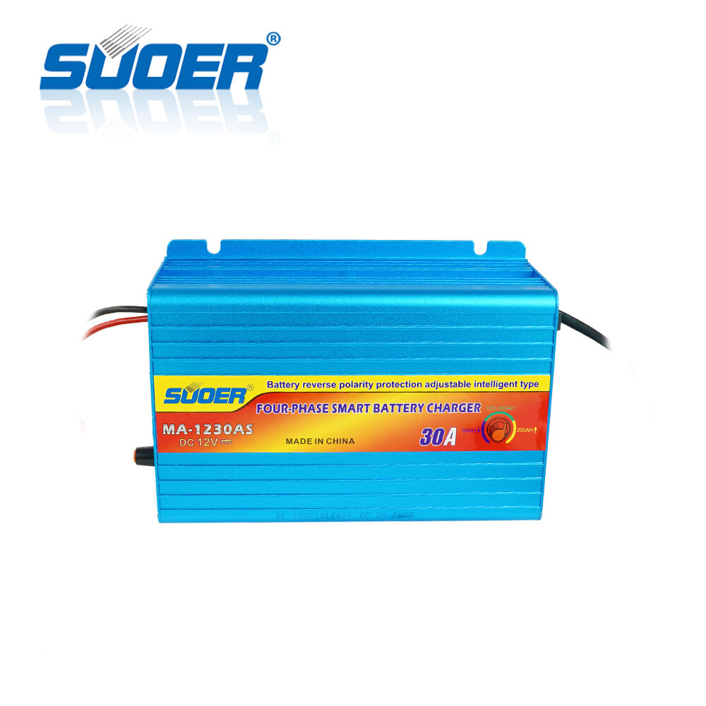 เครื่องชาร์จแบตเตอรี่รถยนต์พลังงานแสงอาทิตย์อัจฉริยะ Suoer รุ่น MA-1230AS 12V 30A พร้อมระบบชาร์จตะกั่วกรดอัจฉริยะ