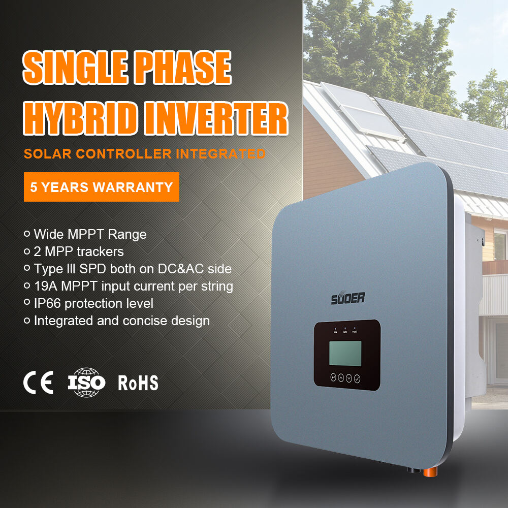 SUN-6K-AH2 48VDC 6000W 6Kw MPPT Solar Hybrid Inverter Single Phase On-Off Grid Inverter مع ضمان لمدة 5 سنوات