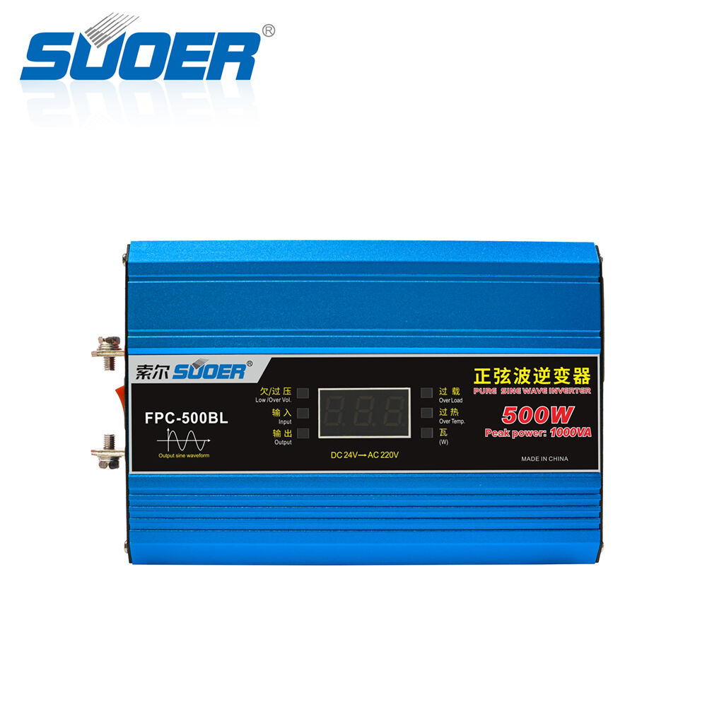 FPC-500BL 12v 220v 500W solar power Inverter Pure Sine Wave Inverter