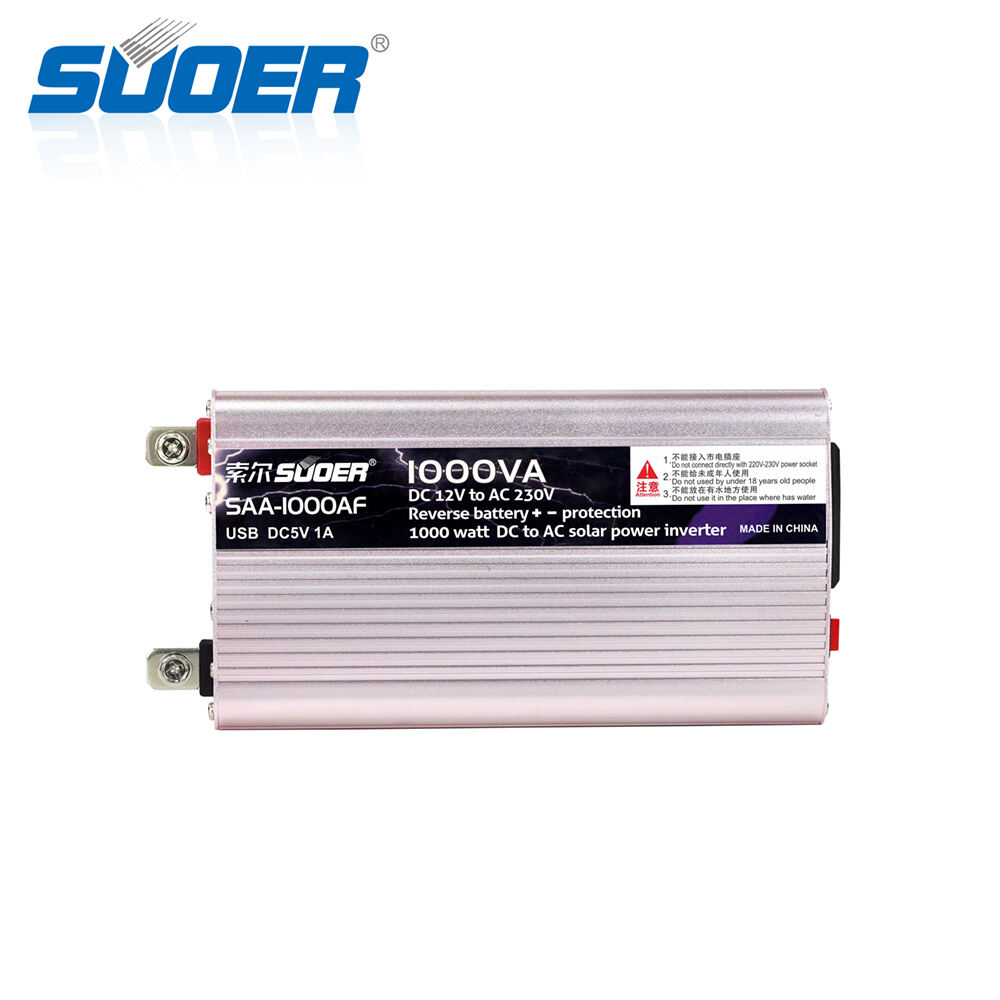 SAA-1000AF 12V 220V 1000VA Off-Grid Solar Inverter Single Output Frequency 50Hz Voltage Inverters