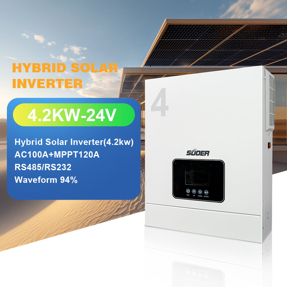 VMS-V-4.2k-24-H Suoer Neuer MPPT reiner Sinuswellenwechselrichter 24V 230V 4200W Hybrid-Solarwechselrichter