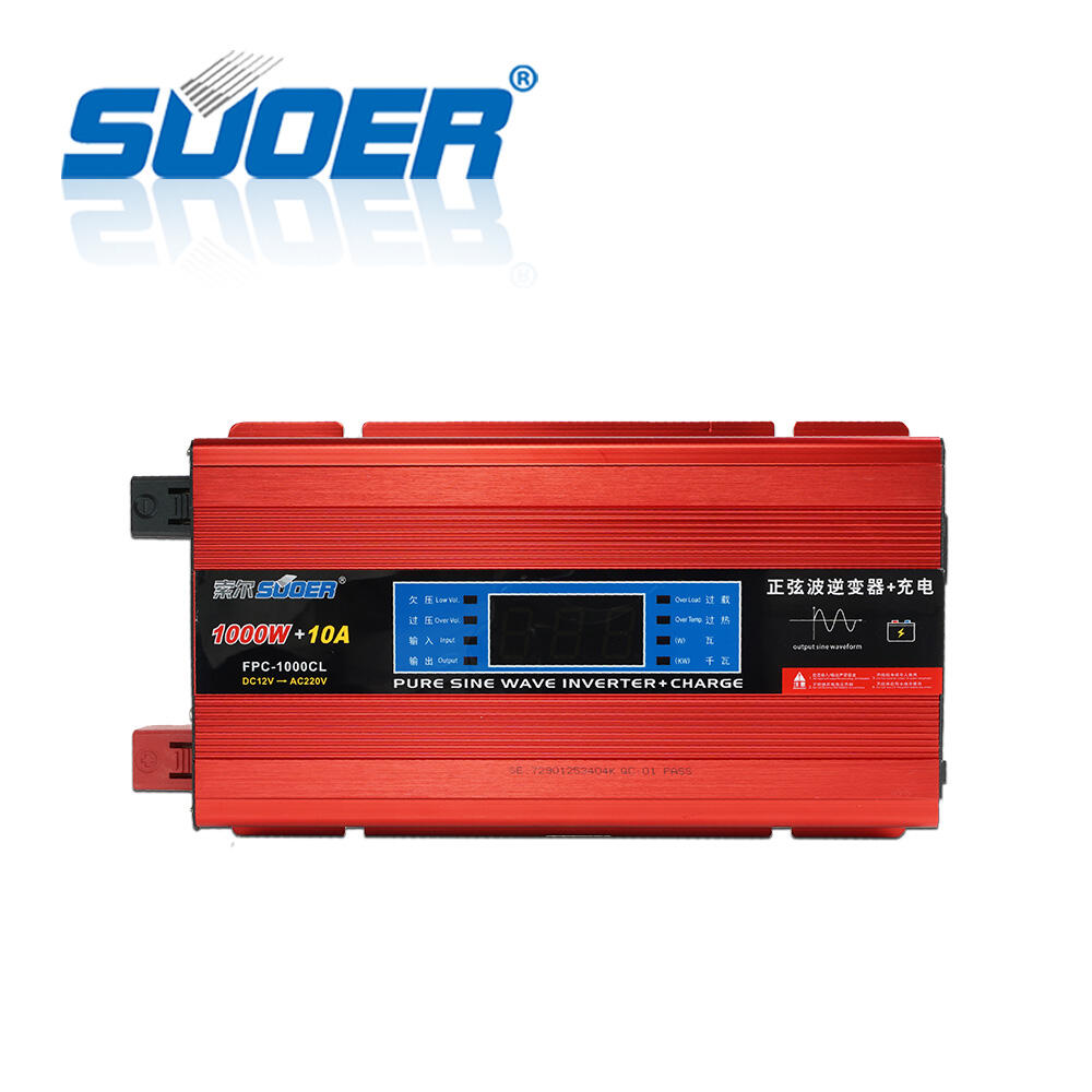 FPC-1000CL solar power high efficiency inverter 1000W AC Output DC Input pure sine wave inverter with AC Charger 10A