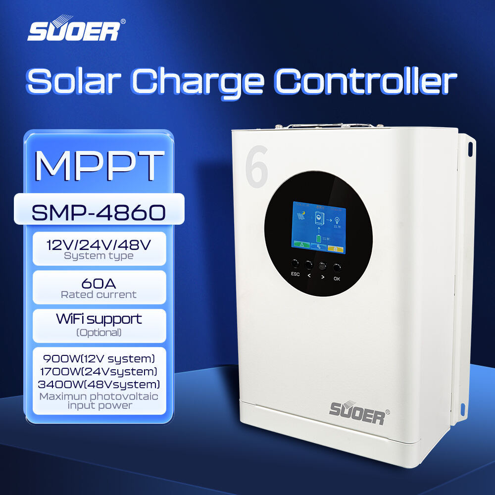 SEP4860 Nouveau panneau de chargeur solaire MPPT 60A 12v 24v 48v Contrôleur solaire Contrôleur de charge solaire MPPT Prix