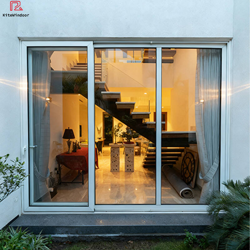 Modern Design Hurricane Proof Impact Soundproof Patio Aluminum Door Balcony Exterior Outdoor Glass Sliding Doors