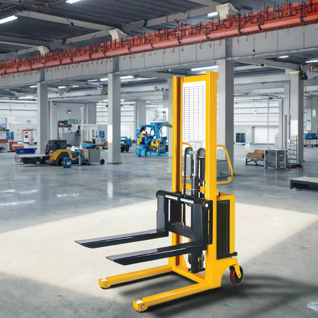 High Quality 1-3 Ton AC Plug-in Stacker with AWD Solid Tire 60CM Aisle Width Wholesale Price details