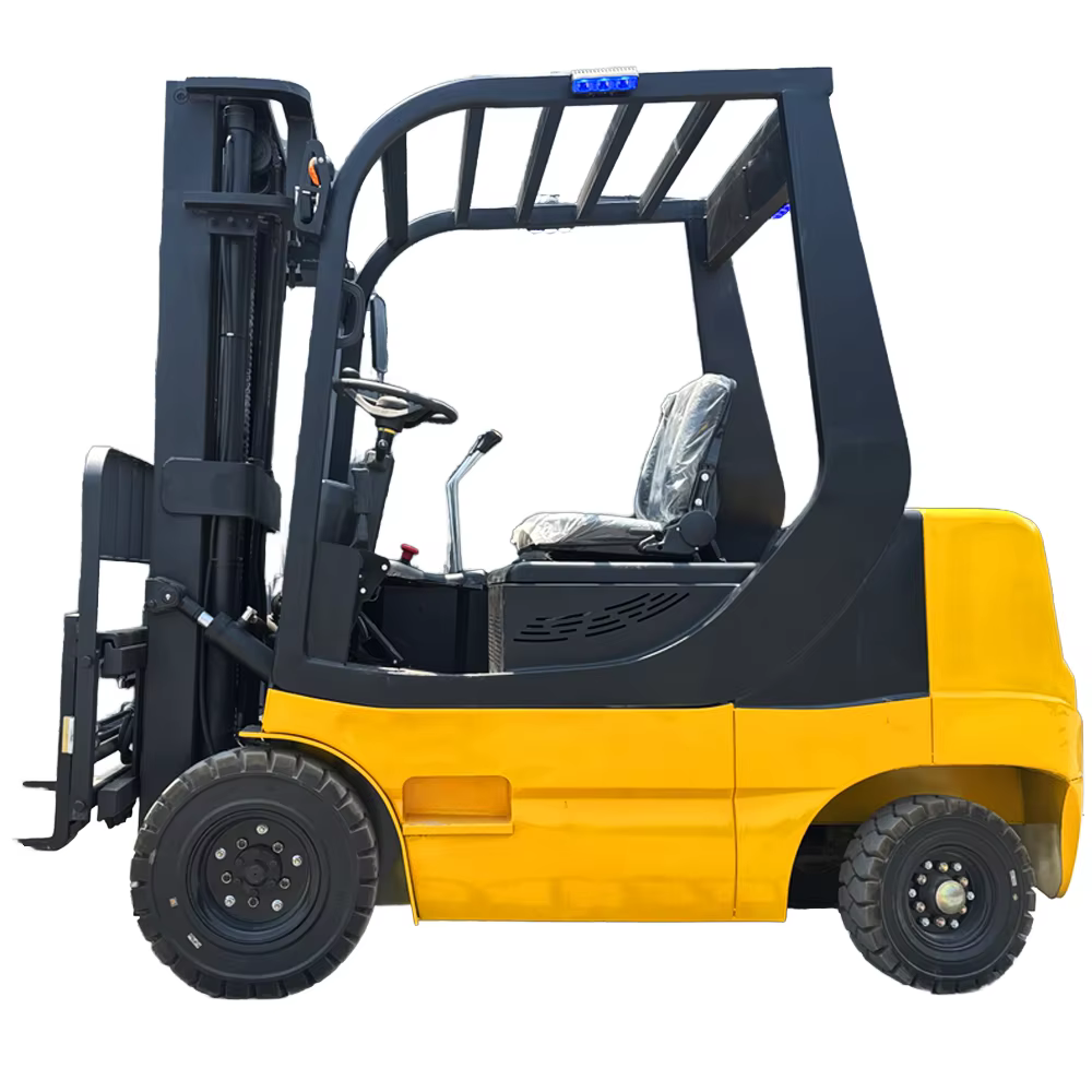 product enhanced stability ergonomic electric forklift lead acid battery solid tires two stage mast for logistics centers freight-1
