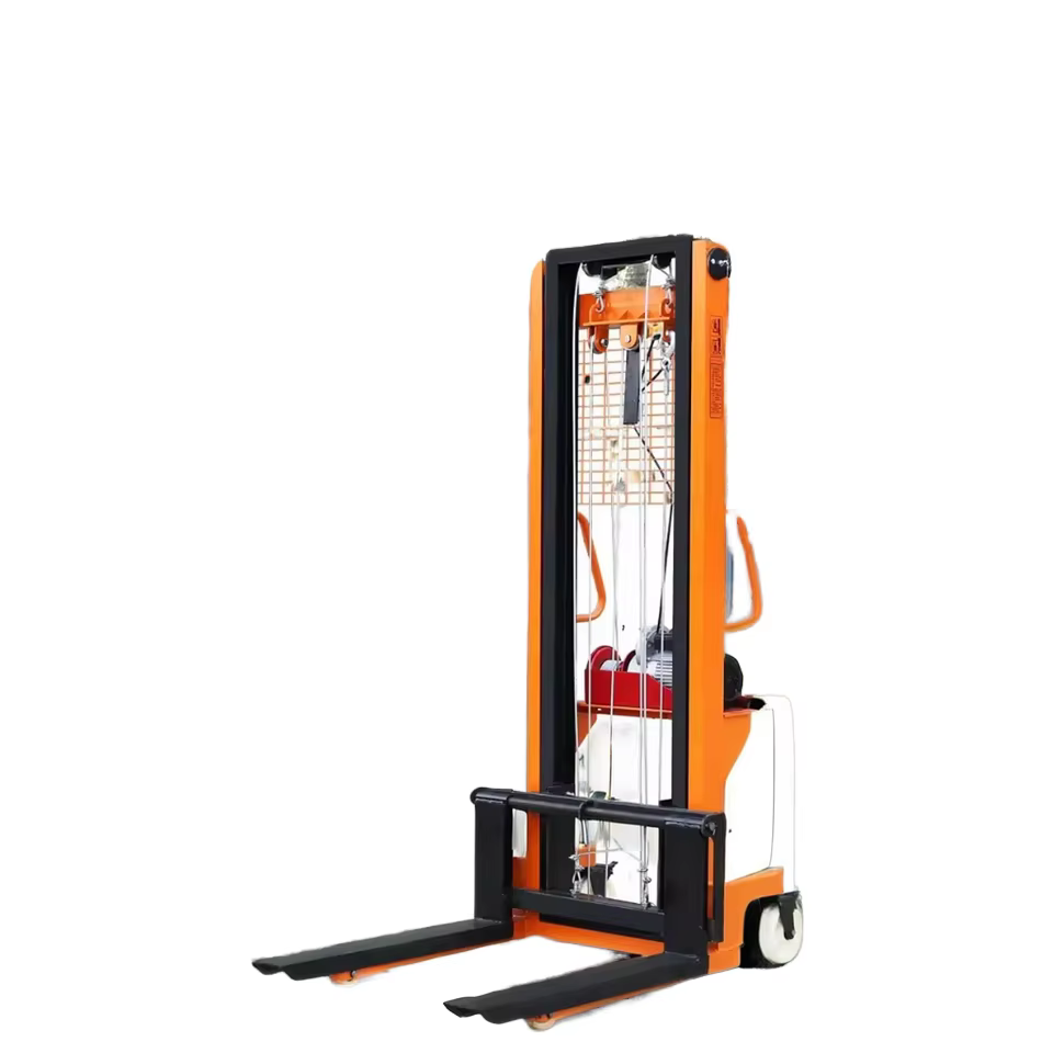 Material Handling Tools Pallet Forklift 1000KG Manual Hydraulic Stacker 1.6m Lift Height Hydraulic Manual Hand Stacker supplier