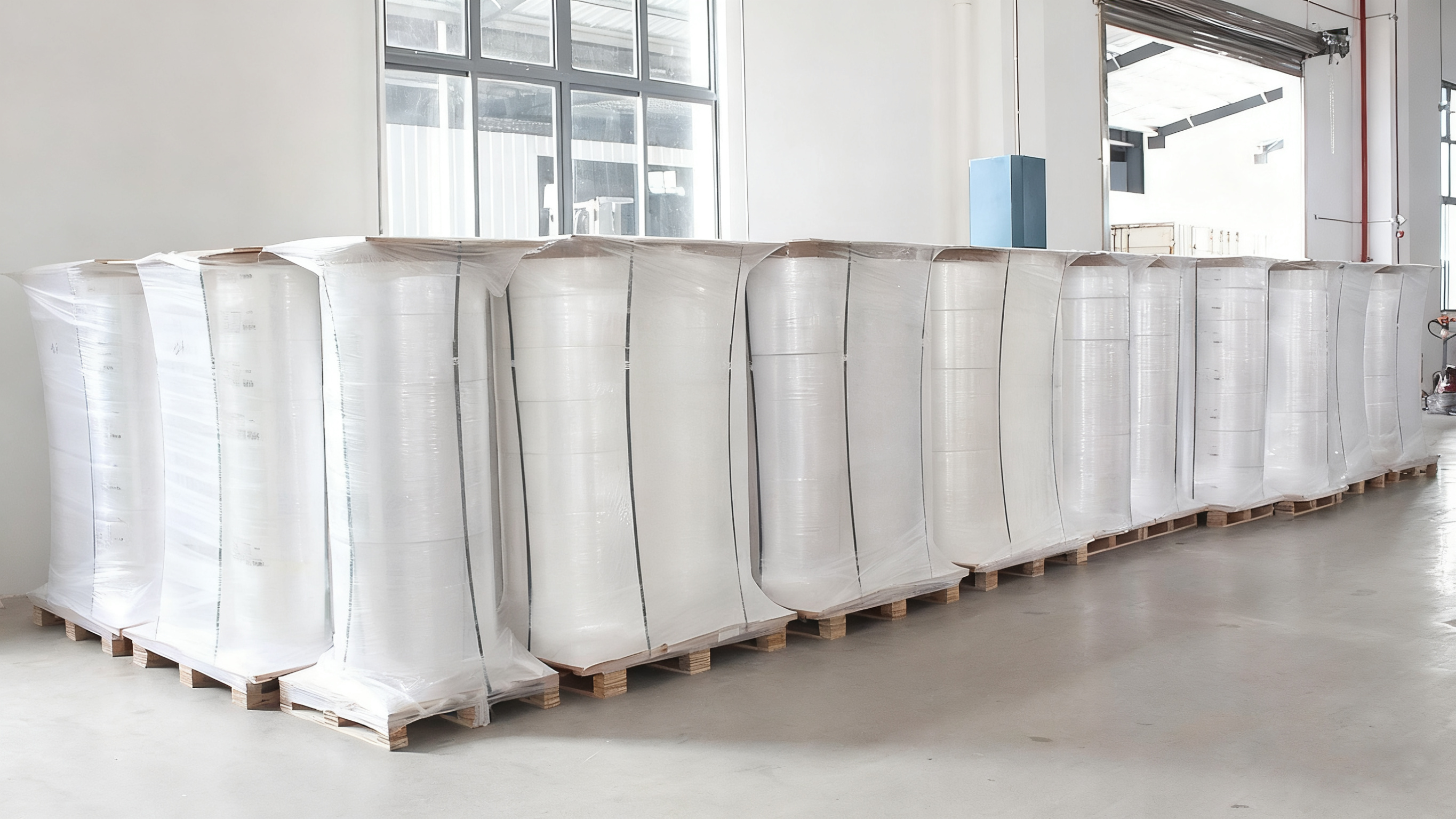 Glossy BOPP White Jumbo Label Material Polypropylene PP Label Stock Self Adhesive Sticker Jumbo Bopp Label Sticker.png