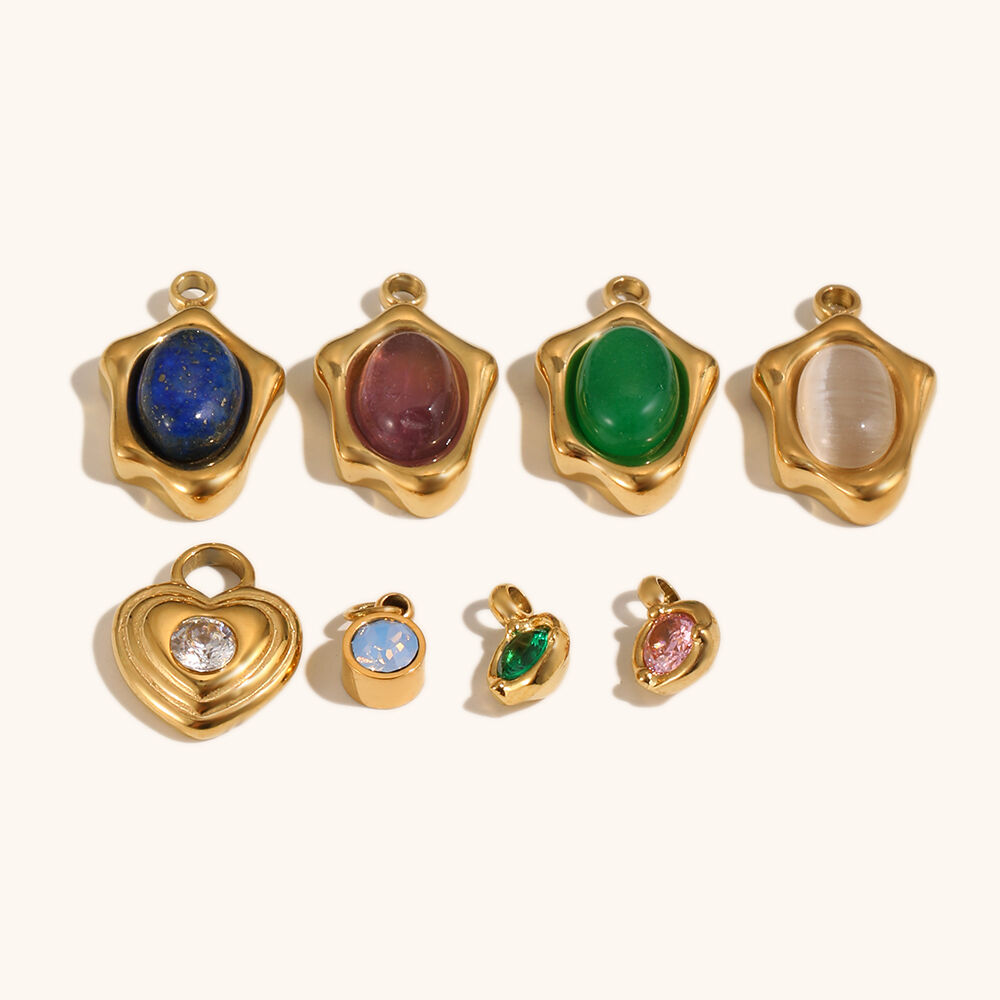 baroque pearl  zircon gold plated drop earring-8