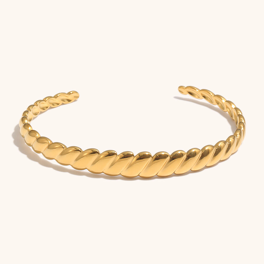 seashell  pearl gold plated ring bracelet-5