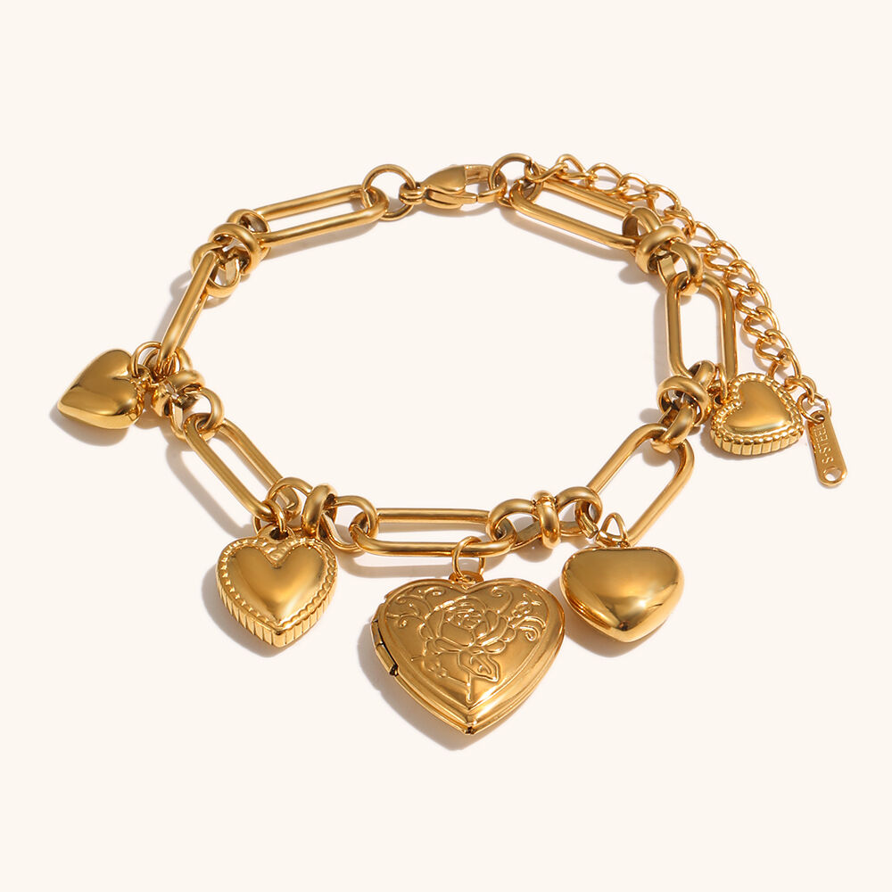 minimalist gold plated statement cuff bangle-8