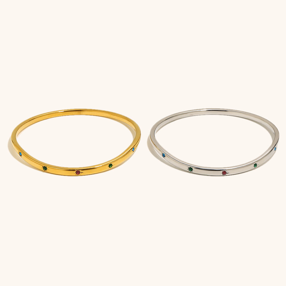 heart  water drop zircon tennis chain bracelets-7