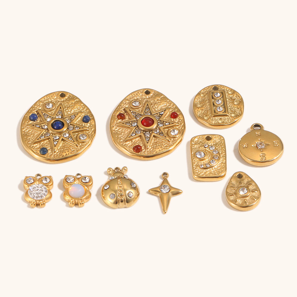 dainty zircon gold plated stud earrings set-8