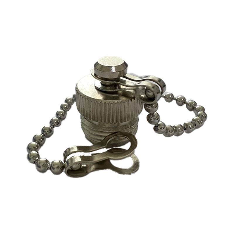 M12 female dust cap with chain external thread