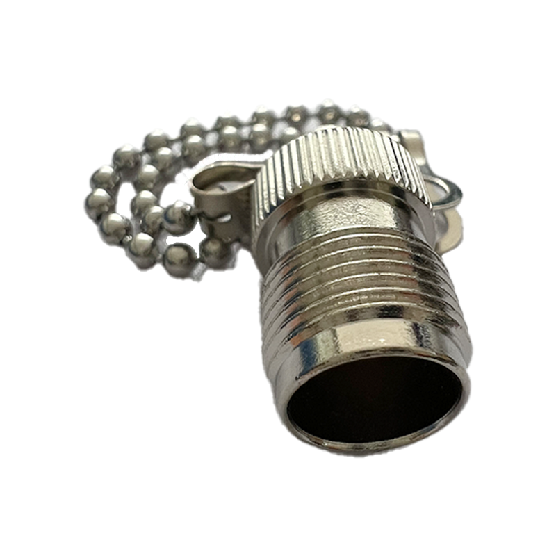 TNC female dust cap with chian external thread