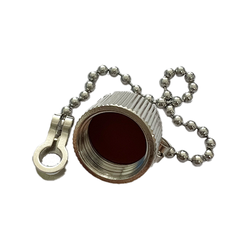 M12 male dust cap with chain internal thread