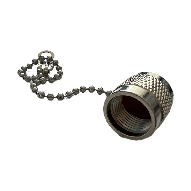 TNC male dust cap with chian internal thread