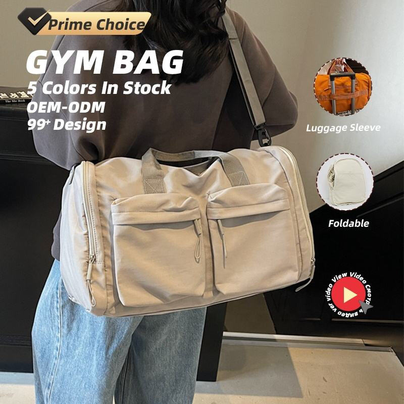 5 farver lav MOQ foldbar multifunktionslomme bagagehylster tørre/våde adskillelse stor kapacitet yoga træningspose med skokompartiment