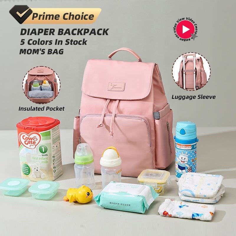 Tilpasset logo 5 farver isoleret lomme vandtæt tør våd adskillelse letvægts rejse shop med baby ble pose rygsæk til mor