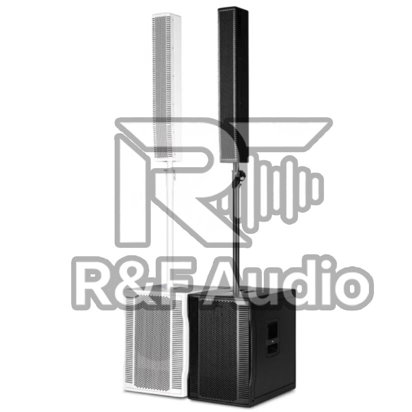 EVOX 12 Powered Column Speaker 8* 4 Inch Sound System Active Two-way Array 1400W Speakers Easy Transported Column Speakers
