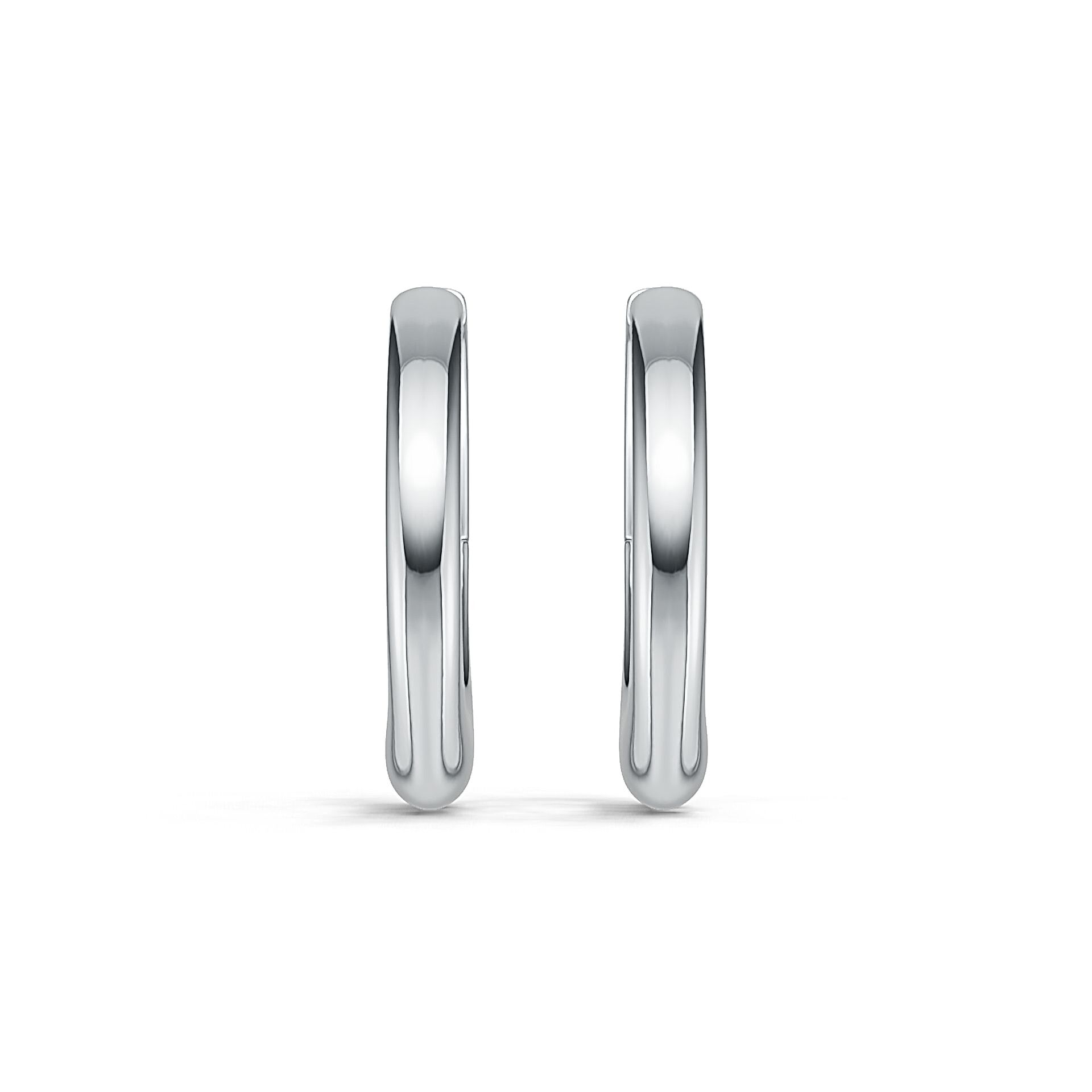 Chunky Dome 925 Silver Riba Hoops Bold Sterling Silver Hoop Earrings for Women Statement Jewelry