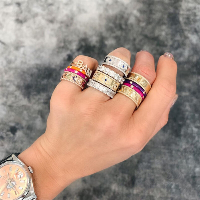 925 Silver Diamond Ring Prices rainbow Multi Color Eternity Ring.jpg