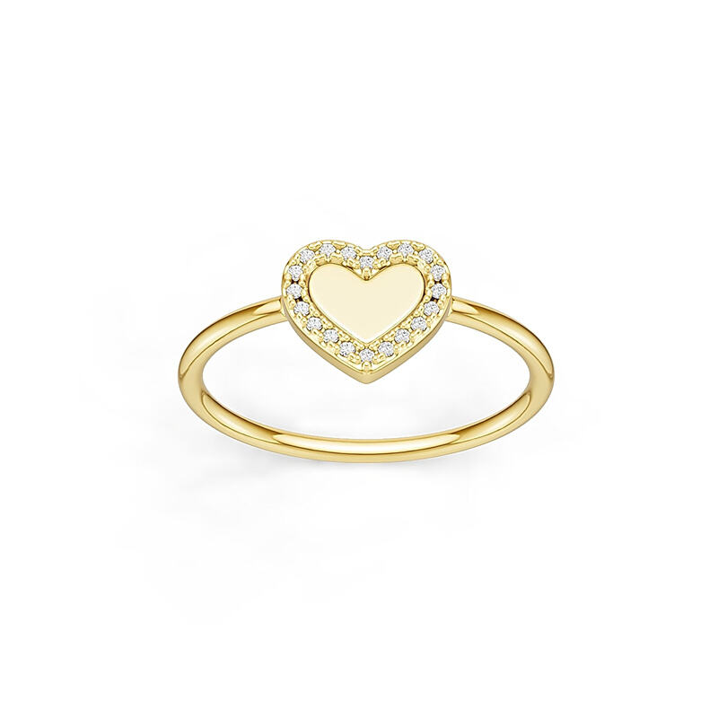 925 Silver Manufacturer Heart love Women Gold Jewelry Turquoise Enamel Ring