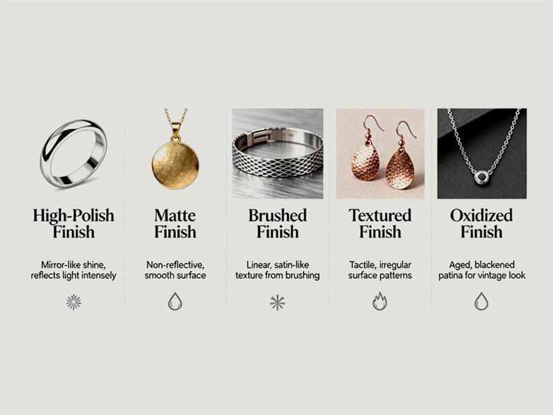 A Buyer's Guide to Jewelry Finishes: From High-Polish to Oxidized