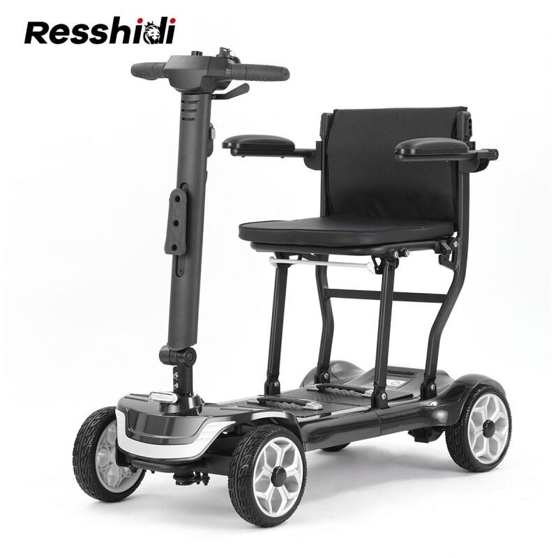 Aluminum Alloy Semi-Fold 4 Wheel Mobility Scooter for elderly