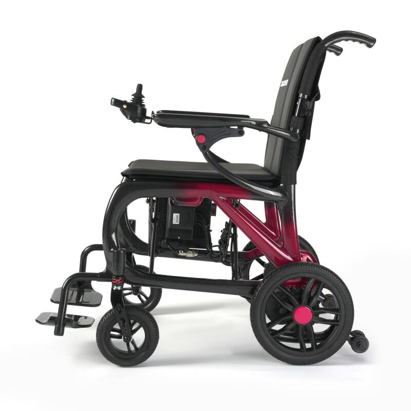 Ergonomiczny wózek inwalidzki elektryczny z włókna węglowego z silnikiem bezszczotkowym