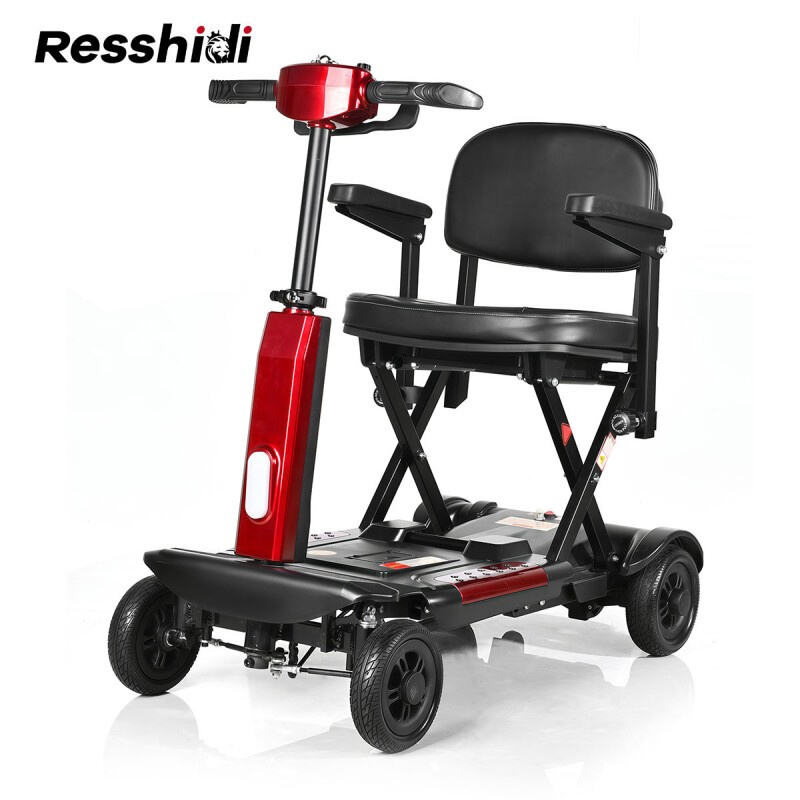 Quick-Release Battery Automatic Folding Mobility Scooter Remote Control