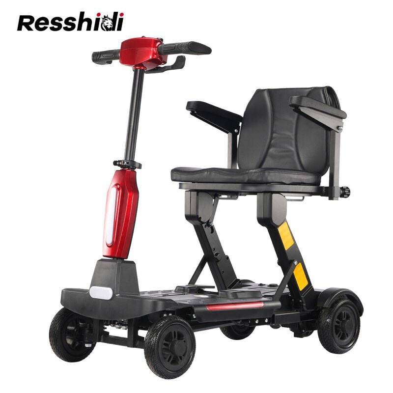 4 wheels Fully Automatic Folding Mobility Scooter for elderly