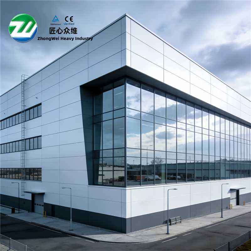 Lagerbygning i stål af god kvalitet, præfabrikeret stålkonstruktion til fremstilling og opbevaring