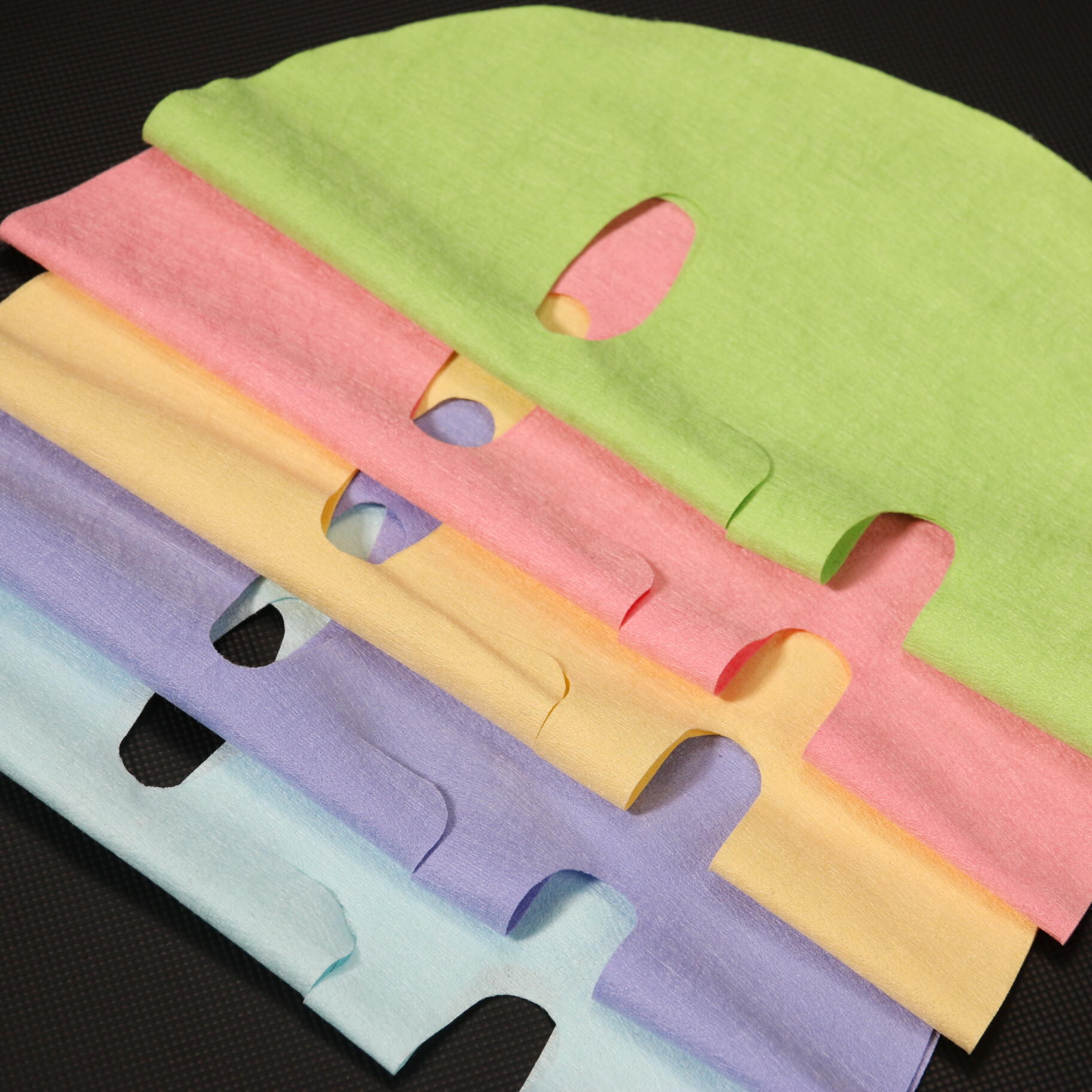 Color 40GSM microfiber mask cloth | Microfiber facial mask sheet