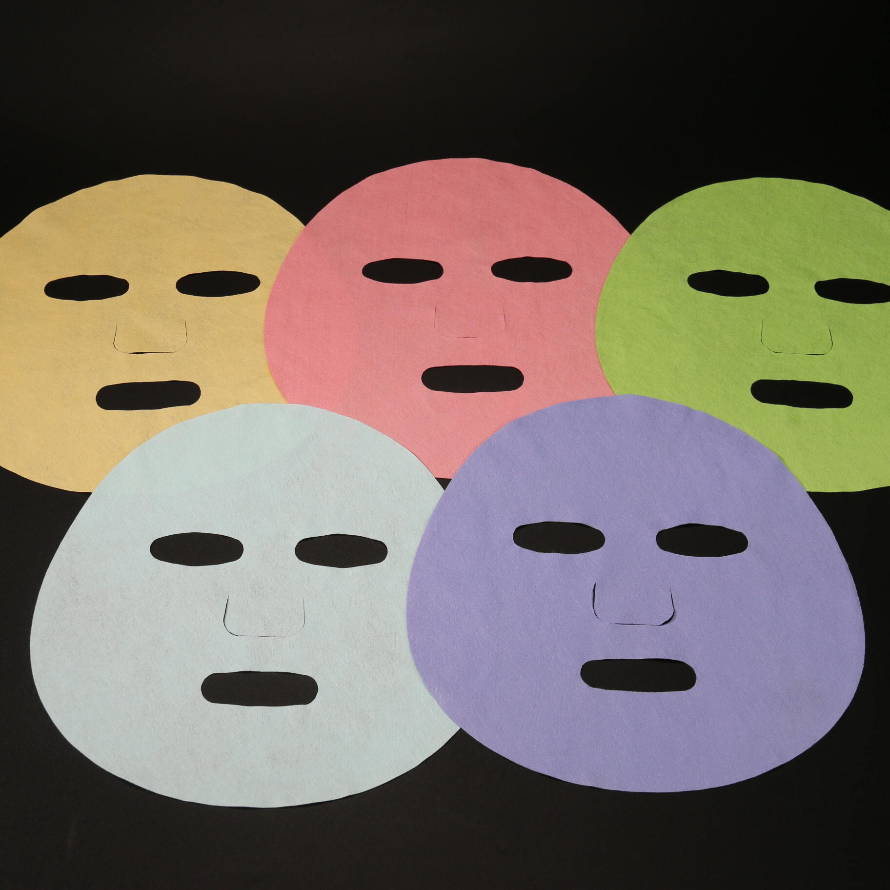 Color 40GSM microfiber mask cloth | Microfiber facial mask sheet