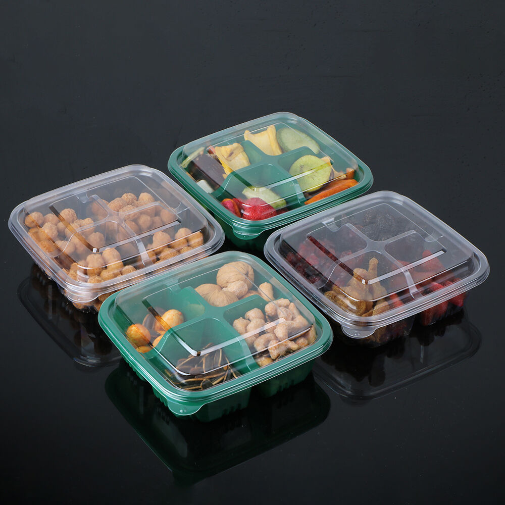 500mlPET 4-com container details