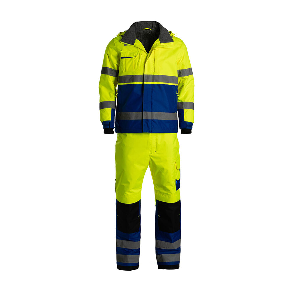 JIADE WorkPro-Serie Herren-Winterarbeitshose mit hoher Sichtbarkeit und flammhemmender (FR) Ausführung – 3D-Schnitt mit Mehrfachtaschen