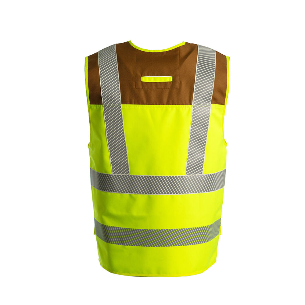JIADE WorkPro-Serie Herren-Sicherheitsweste mit hoher Sichtbarkeit und multifunktionalem Taschendesign