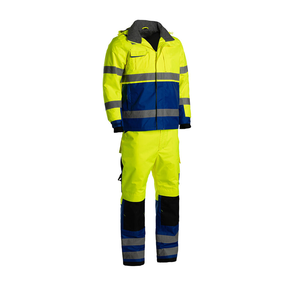 JIADE WorkPro-Serie Herren-Winterarbeitshose mit hoher Sichtbarkeit und flammhemmender (FR) Ausführung – 3D-Schnitt mit Mehrfachtaschen