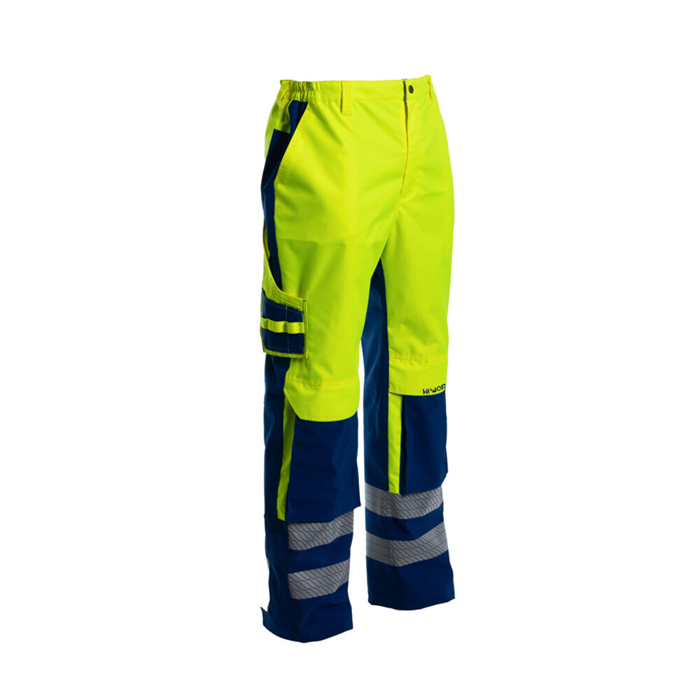 JIADE WorkPro-Serie Herren-Regenjacke mit hoher Sichtbarkeit im klassischen Kontrastdesign