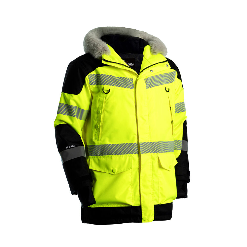 JIADE WorkPro-Serie Herren-Winterparka mit hoher Sichtbarkeit, wasserdicht, atmungsaktiv und mit T-Max-Isolierung