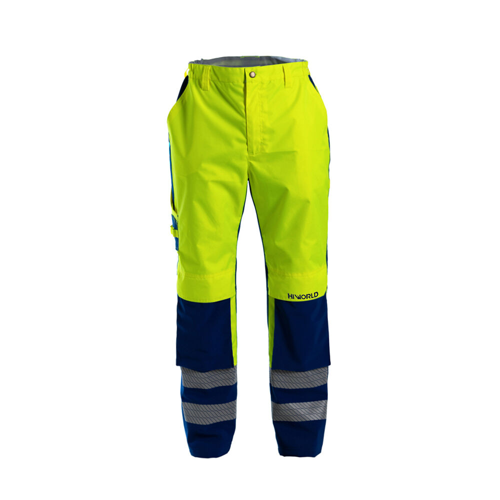 JIADE WorkPro-Serie Herren-Regenjacke mit hoher Sichtbarkeit im klassischen Kontrastdesign