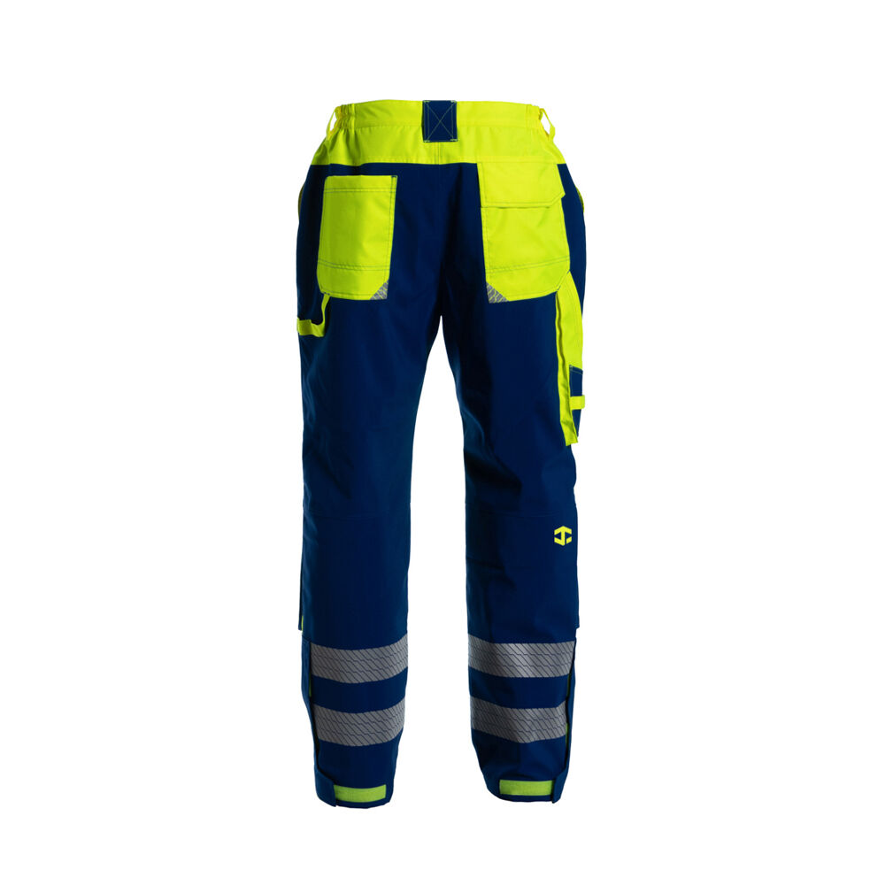 JIADE WorkPro-Serie Herren-Regenjacke mit hoher Sichtbarkeit im klassischen Kontrastdesign