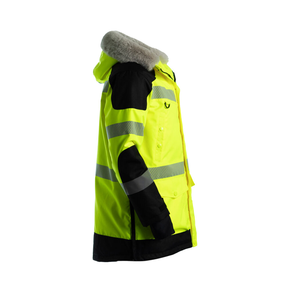 JIADE WorkPro-Serie Herren-Winterparka mit hoher Sichtbarkeit, wasserdicht, atmungsaktiv und mit T-Max-Isolierung