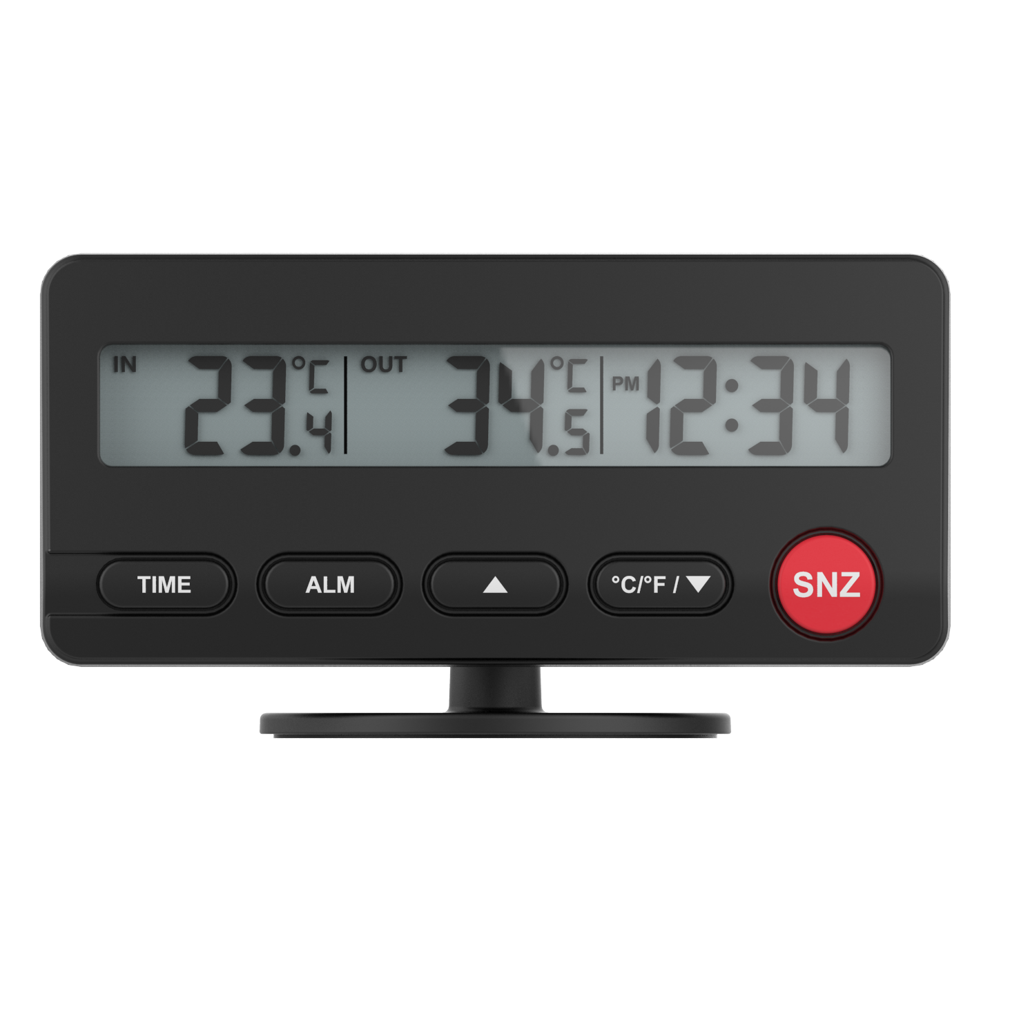 Digitalni auto termometar, temperaturni mjerenik, monitor s alarmnim satom